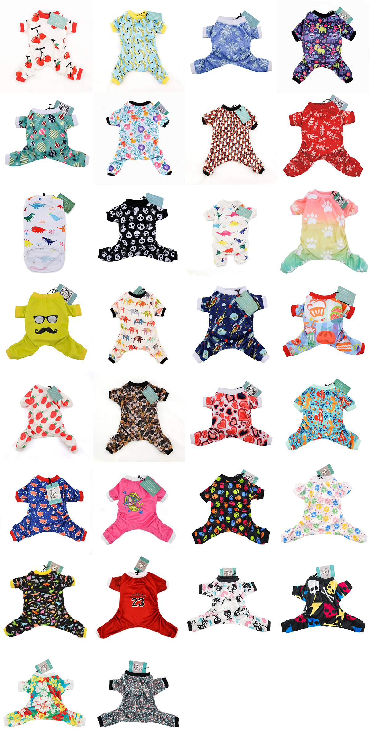 cutebone-dog-pajamas-puppy-dog-apparel-pet-clothes-56pcs-wholesale-order